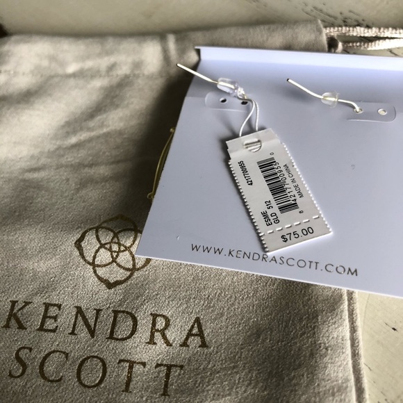 Kendra Scott Esme Earrings - Gold & Dichroic Glass - Picture 6 of 8